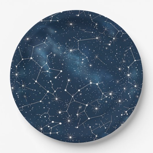Celestial Constellation - Starry Night (4) Pappteller (Vorderseite)