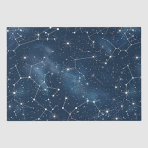 Celestial Constellation - Starry Night (4) Seidenpapier
