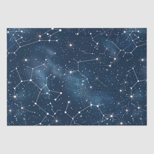 Celestial Constellation - Starry Night (4) Seidenpapier (Vorderseite)