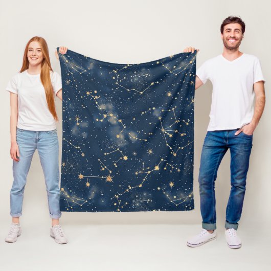 Celestial Constellation - Starry Night (5) Fleecedecke (Beispiel)