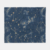 Celestial Constellation - Starry Night (5) Fleecedecke (Vorderseite (Horizontal))