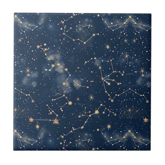 Celestial Constellation - Starry Night (5) Fliese (Vorderseite)