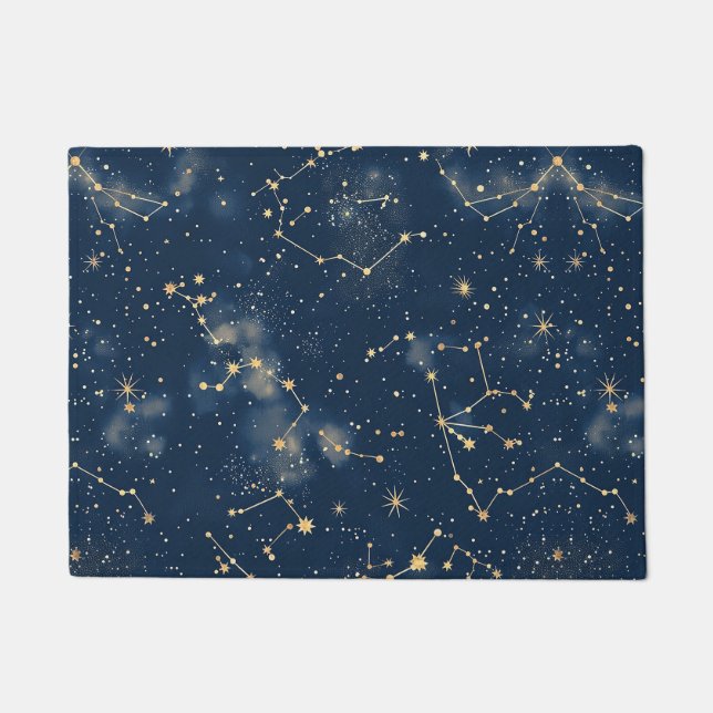 Celestial Constellation - Starry Night (5) Fußmatte (Vorderseite)