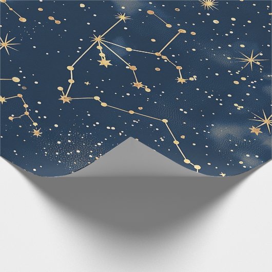Celestial Constellation - Starry Night (5) Geschenkpapier (Ecke)