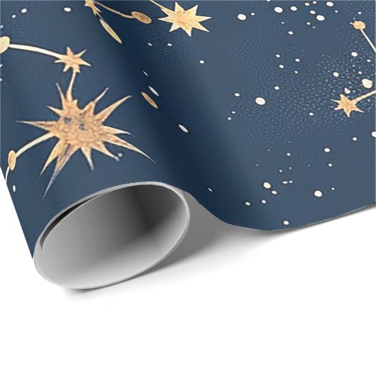 Celestial Constellation - Starry Night (5) Geschenkpapier (Rolleneckpunkt)