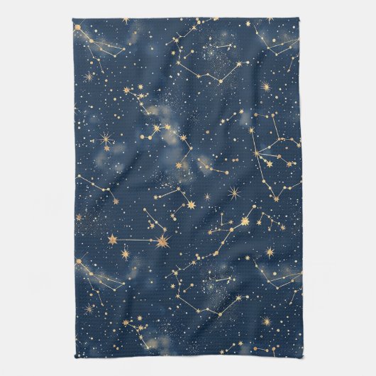 Celestial Constellation - Starry Night (5) Geschirrtuch (Vertikal)