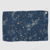 Celestial Constellation - Starry Night (5) Golfhandtuch (Horizontal)