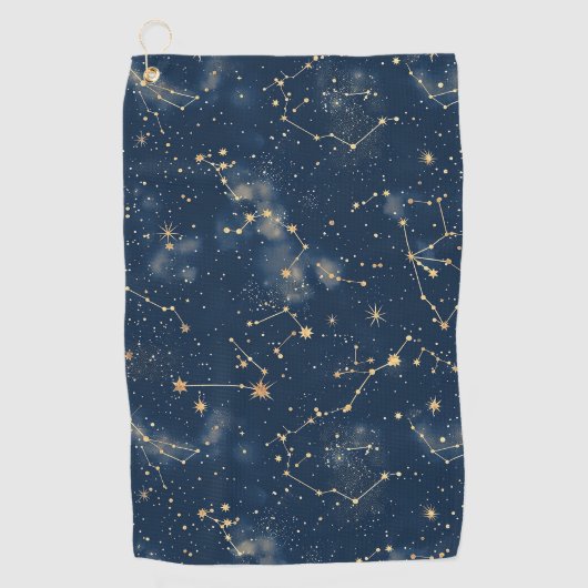 Celestial Constellation - Starry Night (5) Golfhandtuch (Vorderseite)