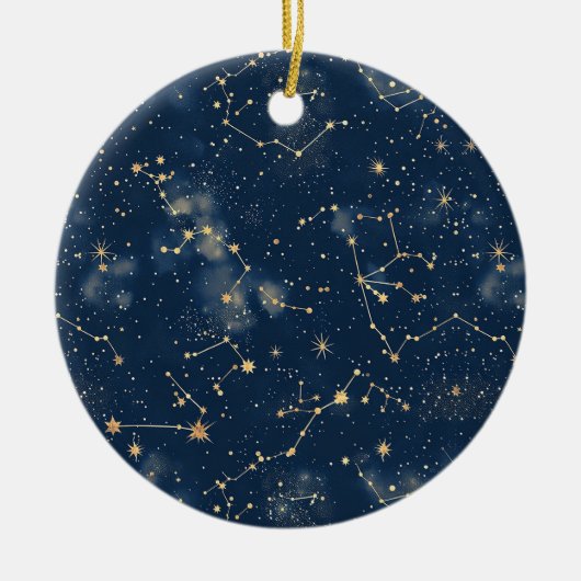 Celestial Constellation - Starry Night (5) Keramik Ornament (Vorne)