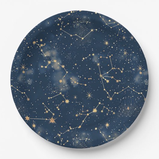 Celestial Constellation - Starry Night (5) Pappteller (Vorderseite)