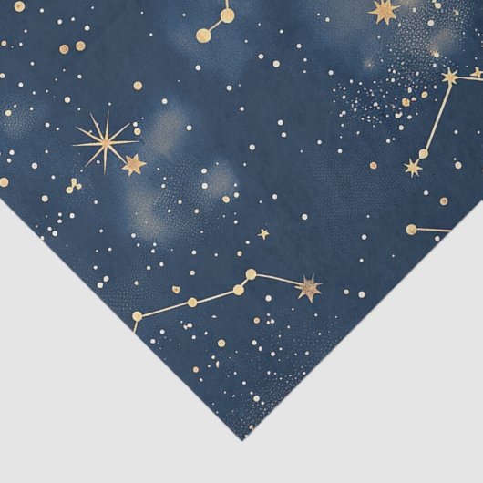 Celestial Constellation - Starry Night (5) Seidenpapier (Detail)