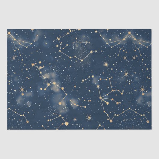 Celestial Constellation - Starry Night (5) Seidenpapier (Vorderseite)