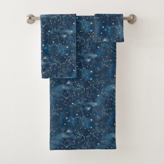 Celestial Constellation - Starry Night (6) Badhandtuch Set (Insitu)