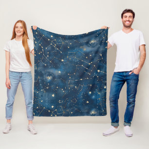 Celestial Constellation - Starry Night (6) Fleecedecke