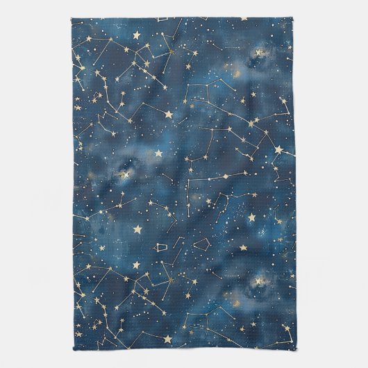 Celestial Constellation - Starry Night (6) Geschirrtuch (Vertikal)