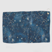 Celestial Constellation - Starry Night (6) Golfhandtuch (Horizontal)