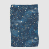 Celestial Constellation - Starry Night (6) Golfhandtuch (Vorderseite)