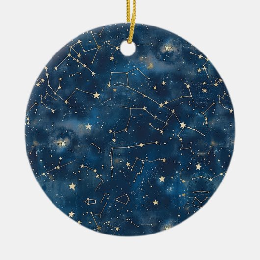 Celestial Constellation - Starry Night (6) Keramik Ornament (Vorne)