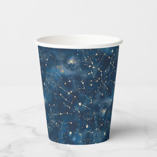 Celestial Constellation - Starry Night (6) Pappbecher (Rückseite)