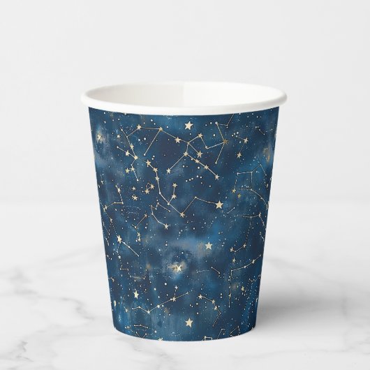 Celestial Constellation - Starry Night (6) Pappbecher (Links)