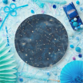 Celestial Constellation - Starry Night (6) Pappteller (Party)