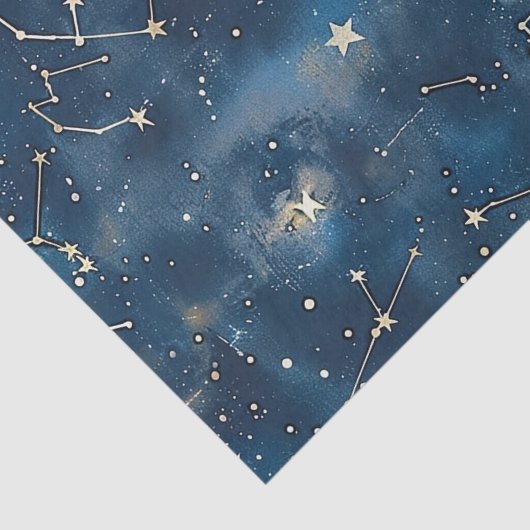 Celestial Constellation - Starry Night (6) Seidenpapier (Detail)