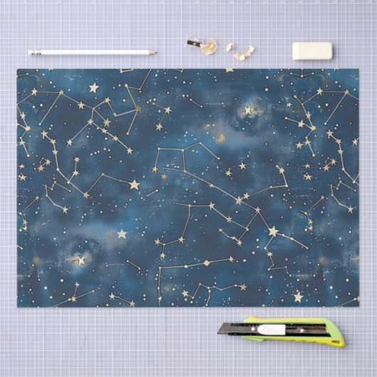 Celestial Constellation - Starry Night (6) Seidenpapier (Handwerk)