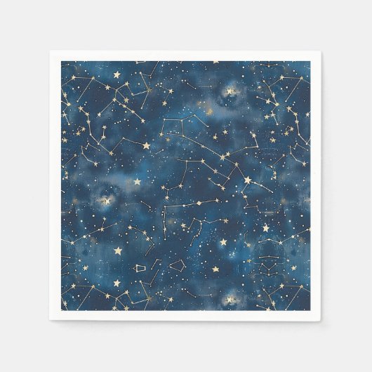 Celestial Constellation - Starry Night (6) Serviette (Vorderseite)