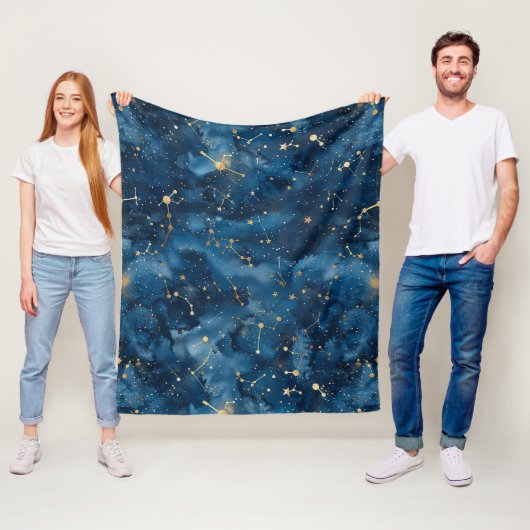 Celestial Constellation - Starry Night (7) Fleecedecke (Beispiel)