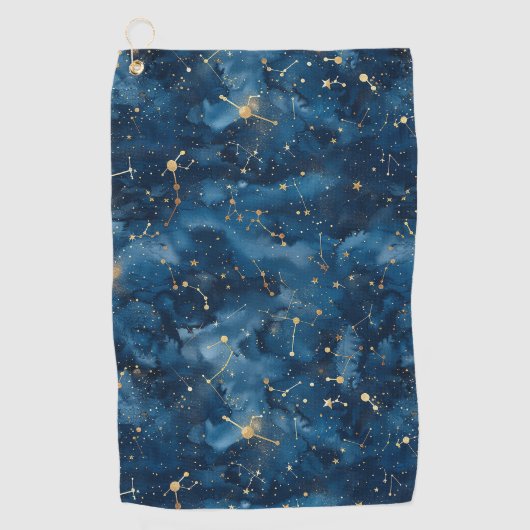 Celestial Constellation - Starry Night (7) Golfhandtuch (Vorderseite)