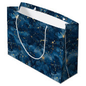Celestial Constellation - Starry Night (7) Große Geschenktüte (Rückseite Schrägansicht)