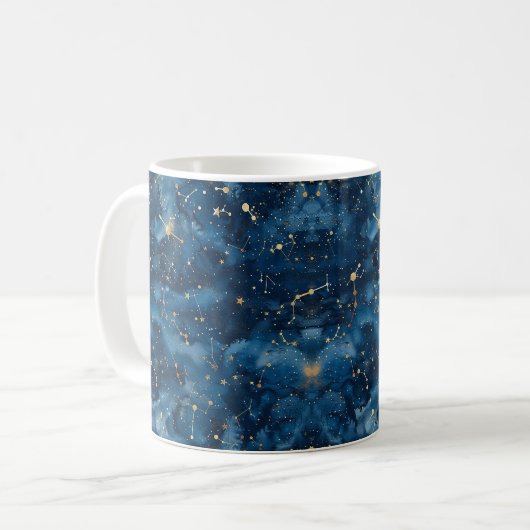 Celestial Constellation - Starry Night (7) Kaffeetasse (Vorderseite Links)