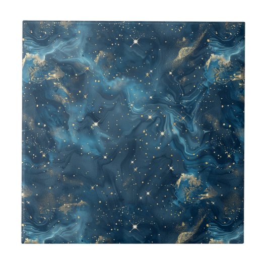 Celestial Constellation - Starry Night (8) Fliese (Vorderseite)