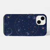 Celestial Constellations Star Map | Moon Phases Ph iPhone Hülle (Rückseite (Horizontal))