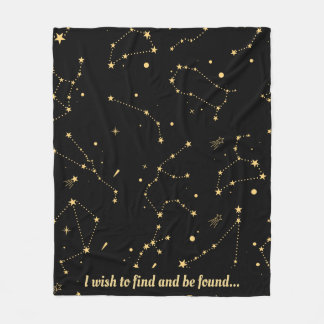 Celestial Constellations Stars Blanket Fleecedecke