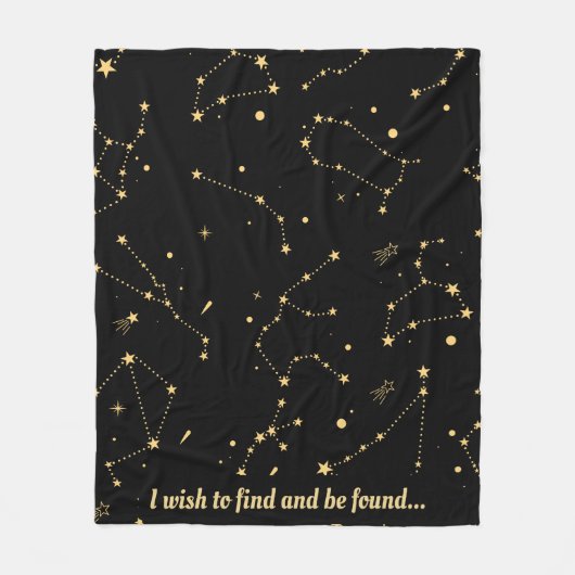 Celestial Constellations Stars Blanket Fleecedecke (Vorderseite)
