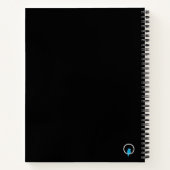 Celestial Cosmic Frauen Personalisiertes Notebook Notizblock (Rückseite)