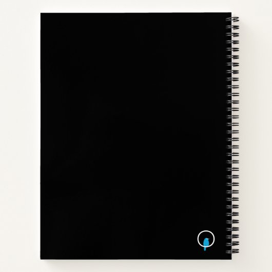 Celestial Cosmic Frauen Personalisiertes Notebook Notizblock (Rückseite)