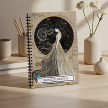 Celestial Cosmic Frauen Personalisiertes Notebook
