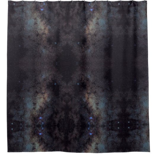 Celestial Cosmic Galaxy Muster Duschvorhang (Vorderseite)