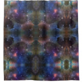 Celestial Cosmic Galaxy Muster Duschvorhang (Vorderseite)