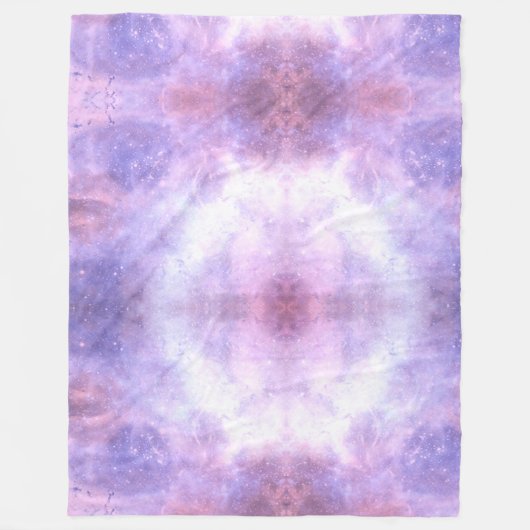 Celestial Cosmic Galaxy Muster Fleecedecke (Vorderseite)