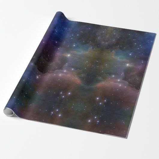 Celestial Cosmic Galaxy Muster Geschenkpapier (Ungerollt)