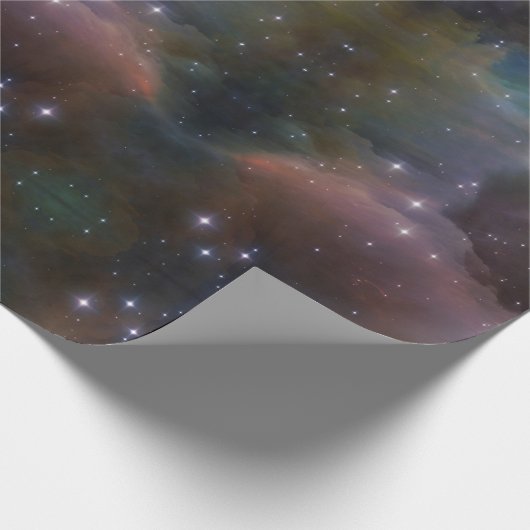 Celestial Cosmic Galaxy Muster Geschenkpapier (Ecke)