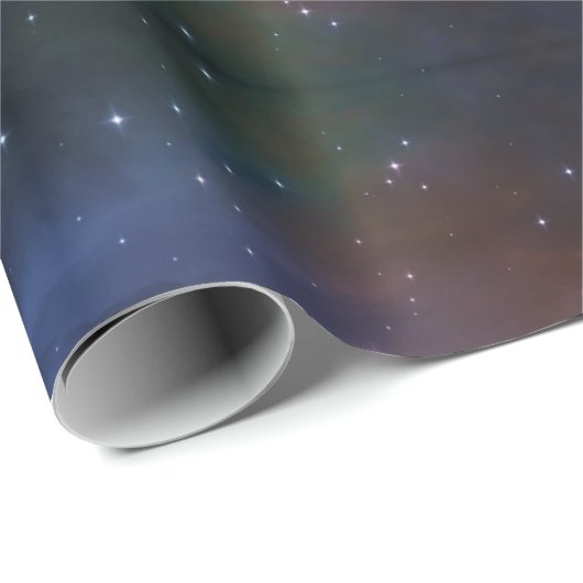 Celestial Cosmic Galaxy Muster Geschenkpapier (Rolleneckpunkt)