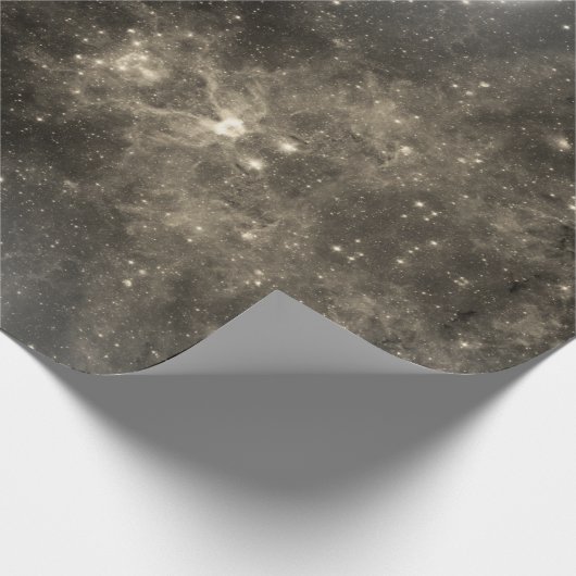 Celestial Cosmic Galaxy Muster Geschenkpapier (Ecke)