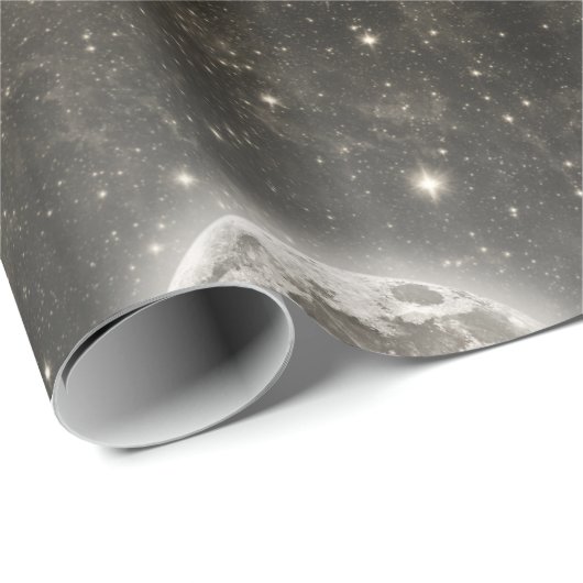 Celestial Cosmic Galaxy Muster Geschenkpapier (Rolleneckpunkt)