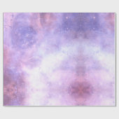 Celestial Cosmic Galaxy Muster Geschenkpapier (Flach)