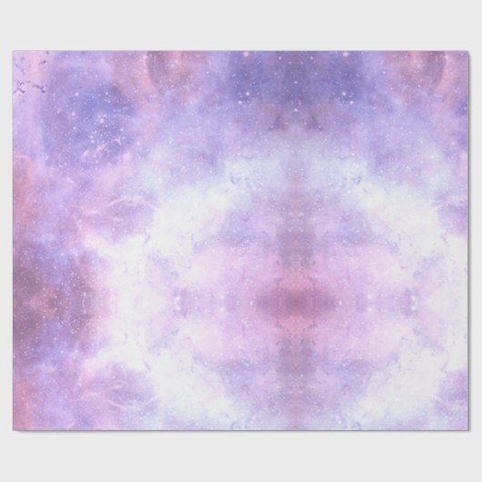 Celestial Cosmic Galaxy Muster Geschenkpapier (Flach)