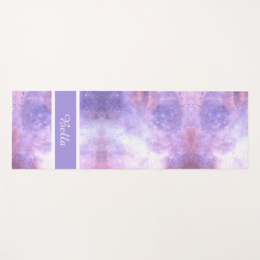 Celestial Cosmic Galaxy Muster Yogamatte (Vorderseite (Horizontal))